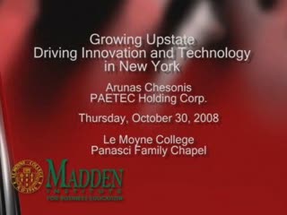 Growing UPstate: Driving Innovation <br />and Technology in New York<br />10/30/08